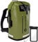 SCANDIC NATURE PIONEER 35L wasserdichter Rucksack oliv-grün mit Rolltop Verschluss - extra robust dank Boden mit 1000D PVC LKW-Plane, 3 Reflektor-Streifen Rollverschluss, wasserfeste IPX8 Handyhülle