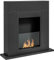 HOMCOM Camino Bioetanolo da Terra con Bruciatore da 0.9L per 3 Ore di Durata, Caminetto Bioetanolo in Acciaio Senza Fumo, Area Riscaldata 20-25 m², 73x20x75 cm, Nero
