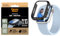 PanzerGlass® Hard Case para Apple Watch 45mm 2024 Negro, Protector de Pantalla de Vidrio Templado, diseño Delgado de Parachoques, protección Completa