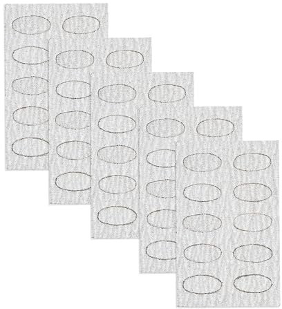 HIXNUG 50pcs Nail Pusher Self Sticker Sandpaper Files Self-Adhesive Cuticle Pusher Sandpaper Trimming Manicure Accessories, 240 Grit