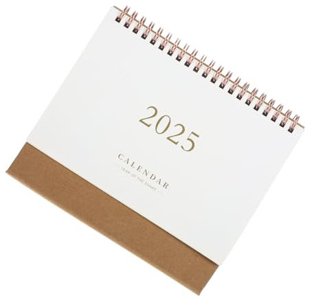 STOBOK Spiralkalender Stehkalender Für Schreibtisch Und Hausgebrauch Monatskalender Mit Manueller Datumseinstellung Leicht Tragbar Und Farbecht