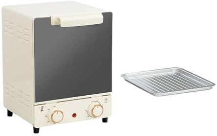 MagiDeal Mini four électrique vertical à poser en acier inoxydable avec plaque de cuisson, four à toast, four portable pour tartes,