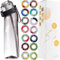 Putextile Air Gourde Starter Up Set avec 1 dosettes aromatiques, bouteille d'air 650 ml boisson fruits parfum eau douce et%0 tasse d'eau pour et en plein air gym (Black+1 Random Pod)