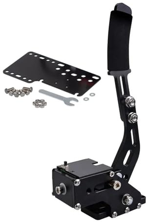 Elektrische Handbremse PS4 PS5 PC USB Handbremse Anzug für Logitech G25/G27/G29 T500 Bremssystem Racing Spiel Teil Feststellbremse(With plate)