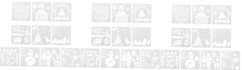 Tofficu 2 Sätze Weihnachtsmalerei Moba Weihnachtskarten Basteln Weihnachtsmotiv Weihnachten Weihnachtsdekorationen Weihnachtsschablone Zeichnungsvorlage Für Malvorlagen 10 Stück * 2