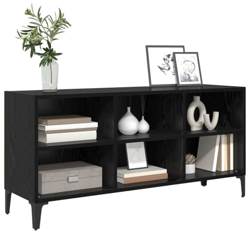 vidaXL TV-Schrankset Schwarz 103,5 x 30 x 50 cm Holzwerkstoff