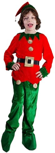 Generisch Weihnachtskostüm Kinder Jungen Party Kostüm Elegant Court Page Boy Outfit Holiday Pageants Festive Gatherings Weihnachtskostüm für Alter 4 bis 12 Jahre