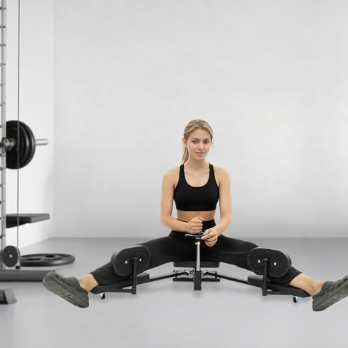 Spagattrainer bensträckare mångsidig flexibilitet stretchmaskin, benspridare justerbar förlängningsvinkel från 0–210°, praktiskt fitnessverktyg för fitness, dans, yoga