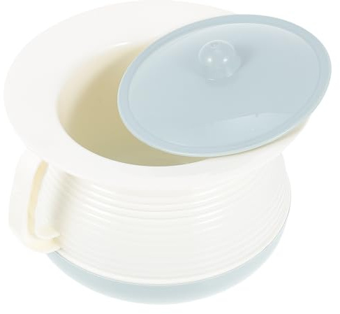 Tragbarer Urinalbecher mit Deckel aus Pp, Blau für Zuhause | Kinder und Erwachsene, Glatte Oberfläche, Leicht zu Reinigen, Bruchsicher, Geeignet für Heim und Klinik