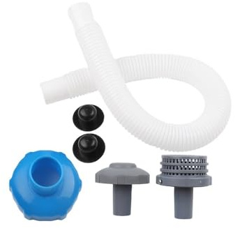 EasyByMall Kit adaptateur de tuyau de skimmer B pour entrée de piscine 25022E - Connecteur de filtre en plastique, grille, buse d'entrée et kit de raccords de tuyau