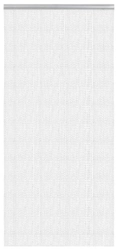 Tenda per porta in alluminio con catene, 100 x 200 cm, zanzariera per porta del balcone e della terrazza, con passaggio semplice e lunghezza regolabile
