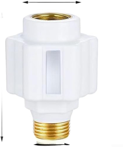 Mehrzweck-Durchlauferhitzer, Anti-Elektrizitäts-Wand, Sicherheitsanschluss, auslaufsicher, isoliert, Metall, ABS, 10,2 cm Gewinde (1 Aluminiumzahn)