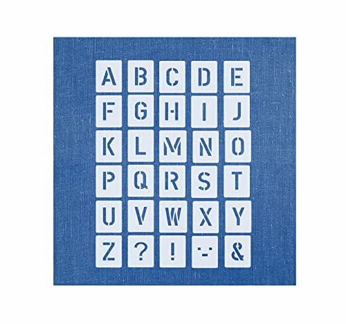 Schablonen-Set 0035004, Buchstaben A-Z +Sonderzeichen 4cm hoch, 30 einzelne Schablonen