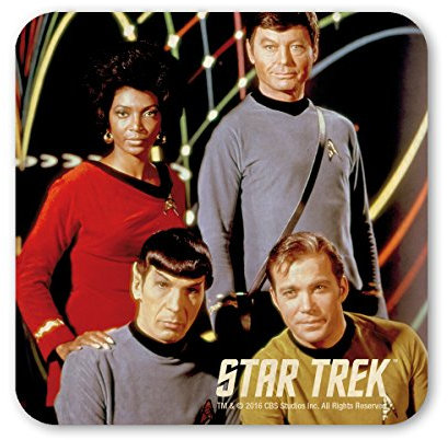 Logoshirt Star Trek - USS Enterprise - Crew Coaster - Untersetzer - farbig - Lizenziertes Originaldesign