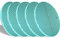 LogHog Set of 5 Thickened Silicone Pot Coaster Trivet Mats,Pot Holder/Hot Pads,Non Slip Durable Flexible Table Mats Round Honeycome Multipurpose Kitchen Heat Resistant Mat (Teal)