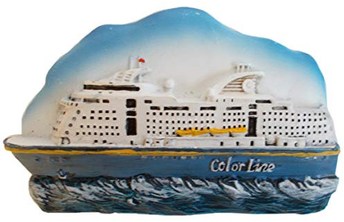 Unbekannt Maritimer Kühlschrankmagnet Color Line Kreuzfahrt-Schiff Fähre | 7 x 9,5 cm