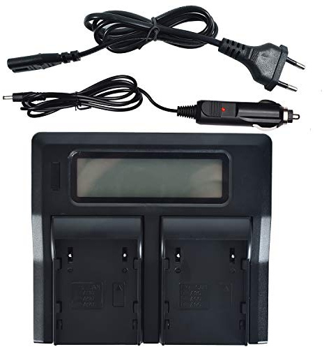 DSTE® LCD 1.5A Fast Charging Dual Batterie Ladegerät (EU-Stecker) Compatible für BP-A30,BP-A60,BP-A90,Canon EOS C200,C200B,XF705 4K UHD,C220B,C300 Mark II PL Cinema als Canon CG-A10,CG-A20 Ladegerät