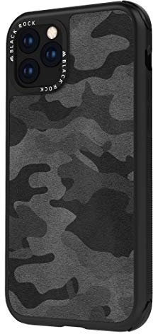 Black Rock Schutzhülle Robust Real Leather (für Apple iPhone 11, aus Kunststoff, ideal für Outdoor und/oder Sport, 180° Schutz) schwarz/grau