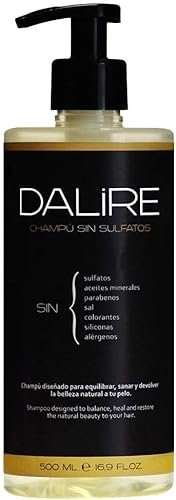 DALIRE Shampoo BIO senza solfati e parabeni | 500 ml. XL | Schiuma extra | Per CAPELLI GRASSI | EFFETTO DETOX | Aumenta volume capelli fini | Senza silicone