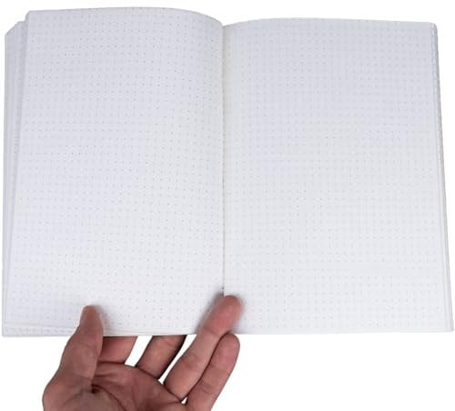 skaard Notizblock ⎪ a5 ⎪Recycling-Papier | gepunktet ⎪ weiß⎪ Nachfüllpapier z.B. für skaard Notizbuch