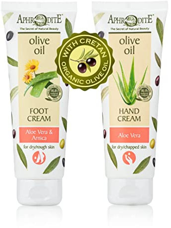 Aphrodite Hand Care Bundle. Intensive Hydration Handcreme. Feuchtigkeitslotion für trockene/rissige Haut (100 ml) 2er-Set