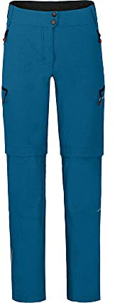 Bergson Vina Zipp-Off | Damen Radhose (mit gepolsterter Innenhose), robust, elastisch, Blue Sapphire [307], 84 - Damen