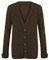 Pretty Attitude Womens Ladies Chunky Cable Knit Cardigan Button Long Sleeves Grandad Plus Sizes (Brown, 14)