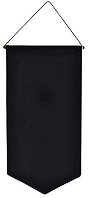 QOTSTEOS Wall Hanging Brooch Pin Organizer, Brooch Collection Storage Holder, Display Pins Storage Case, Nordic Style Large Capacity Pin Display Pennant Banner for Women or Men(Black,size:M)