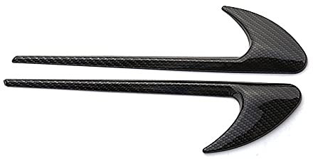 2 stücke Fender Wind Vane Air Badge Decor Aufkleber V8 BITURBO. Emblem for Mercedes Benz AMG GT S ML SL Klasse CLA GLA SLK SLS CLS W220 (Color Name : Carbon Fiber Cover)