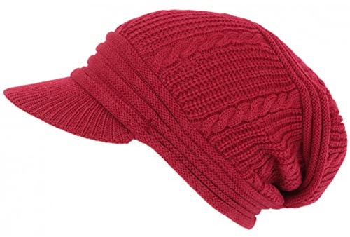 Nyls Création Mütze Rasta rot Fashion aus Wolle Kifty Unisex, rot, Einheitsgröße