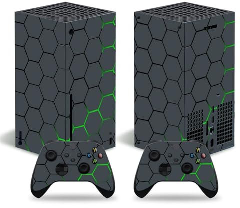 FXCON Cover Protettiva Vinile Decalcomanie Pelli Console per Xbox Series X Adesivo Avvolgente con Due Decalcomanie Controller Wireless Gratuite(01345) Skin Controller