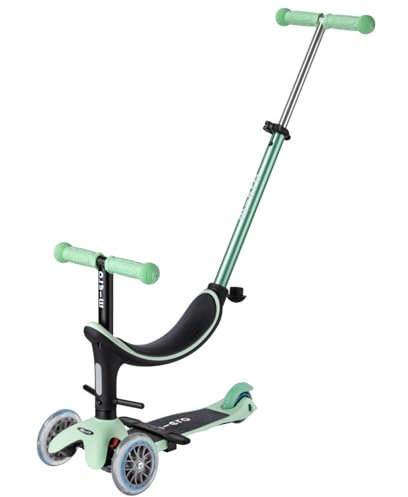Micro | Trottinette Évolutive Mini Micro 3en1 Révolution | Trottinette 3 Roues | Guidon Réglable | 1 à 6 Ans | Mint
