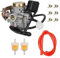 GY6 50cc Vergaser PD18 Vergaser mit Kraftstofffilter und Kraftstoffleitung für GY6 49cc 50cc 139QMB 4-Takt Roller Moped Taotao Lance Eagle Tank Urban VIP Future Champion Kymco Parts