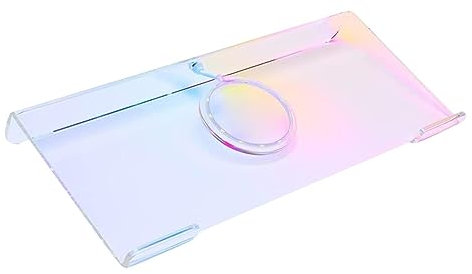 COOBAA Supporto per tastiera per computer inclinato | Supporto inclinabile per tastiera,Rialzo tastiera inclinato ergonomico trasparente riutilizzabile e portatile per gli uffici a casa