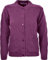 WearAll Women's Ladies Long Sleeve Button Top Aran Knitted Cardigan Button Clouse Crew Neck UK (14/16, Fushia)