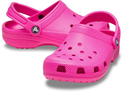 Crocs Classic Clog K, Zoccoli Unisex - Bambini e ragazzi, Pink Crush, 33/34 EU