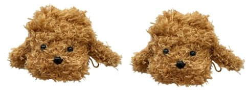 Hemobllo 2stücke Plüsch Hund Ohrhörer Hülle Schutzcover Für Earbuds Im Niedlichen Hundedesign Kompatibel Mit Für Frauen Herbstliche Und Winterliche Nutzung Braun Schützend Und