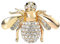 Broche Abeille En Strass, Épingles À Insectes, Badge De Corsage D'abeille, Bijoux Pour Col, Robe, Pull, Écharpe, Châle, Doré