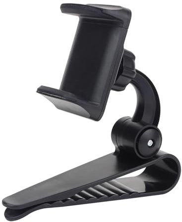 Kuehssn Sun Visor Phone Holder, Crocodile Teeth Clip Car Phone Mount, Non Slip Phone Stand with Stable 360 Degree Rotatable for Auto Car Truck Automotive