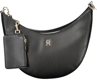 Tommy Hilfiger Damen Loop Mini Wallet mit Zubehör schwarz Schultertasche Aw0Aw16437-Bds Black Standard, schwarzes, Einheitsgröße