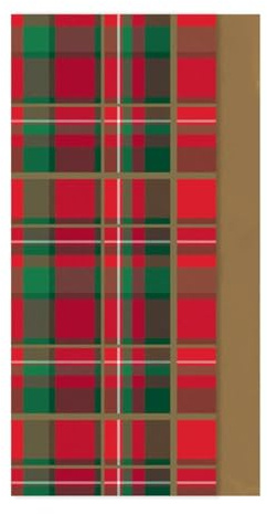 Eurowrap Christmas Red/Green Tartan 8 Sheets Decorative Tissue Paper for Gift Wrapping Present Crafts Wrapping Paper 50cm x 70cm - Festive Tissue Paper - Christmas Tissue Paper