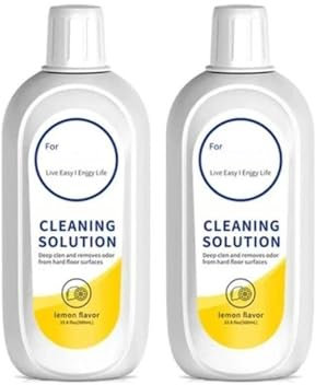 Liquide de nettoyage des sols, solution de 500 ml. Arôme citron. Compatible avec Tineco Floor One S3/S5/iFloor/Breeze/S5 Combo/S7 Pro. Pièces de robot aspirateur.(2pack)