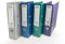 4er Pack Premium Color-Ordner Metallic-Farben – mit PP Leinen/Struktur-laminierung in blau, silber, lila, grün – 80mm breit für DIN A4 mit patentierter extra starker 85mm Mechanik