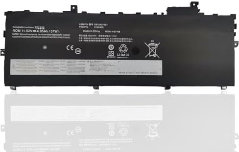 FlyZythrol 11.58V 57Wh 01AV429 01AV430 battery Compatible With Lenovo ThinkPad X1 Carbon 5th 2017 X1 Carbon 6th Gen 2018 series 01AV431 01AV494 SB10K97586 SB10K97587 SB10K97588