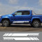 NonWoohdf 2 Stück Autotür-Seitenschweller-Streifen, Vinyl-Aufkleber, Auto-Grafik-Dekor-Aufkleber, passend für VW Amarok Pickup, Autozubehör