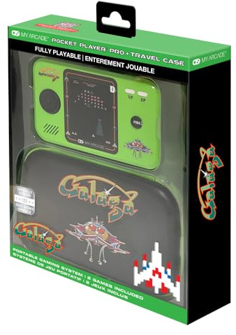 My Arcade - DGUNL-7145 Galaga Pocket Player Pro tragbares Spielsystem mit Tragetasche