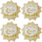Ramadan Servietten,Ramadan Deko,33 × 33cm Schwarzes Gold Ramadan Dekoration Servietten Ramadan, 20 Stück Ramadan Tischdeko Eid Mubarak Dekoration Servietten,für Party und Familienessenzubehör (1)