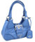 Prada Damen Blau Leder Schultertasche 1BA381