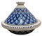Tajine bakir Bleu Marine fais main – Tajine Tunisien Traditionnel pour Cuisson au Four et feu - Artisanat traditionelle