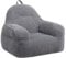 BEJOY Kinder Sitzsack, Bequemer Kinder Sitzsack Stuhl mit Füllung, Kleinkind Stuhl, Sitzsäcke für Kinder, Grau
